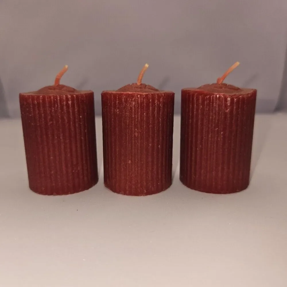 Vintage 1997 Endless Possibilities Mulberry Votive Candles DD Brand Lot of 3